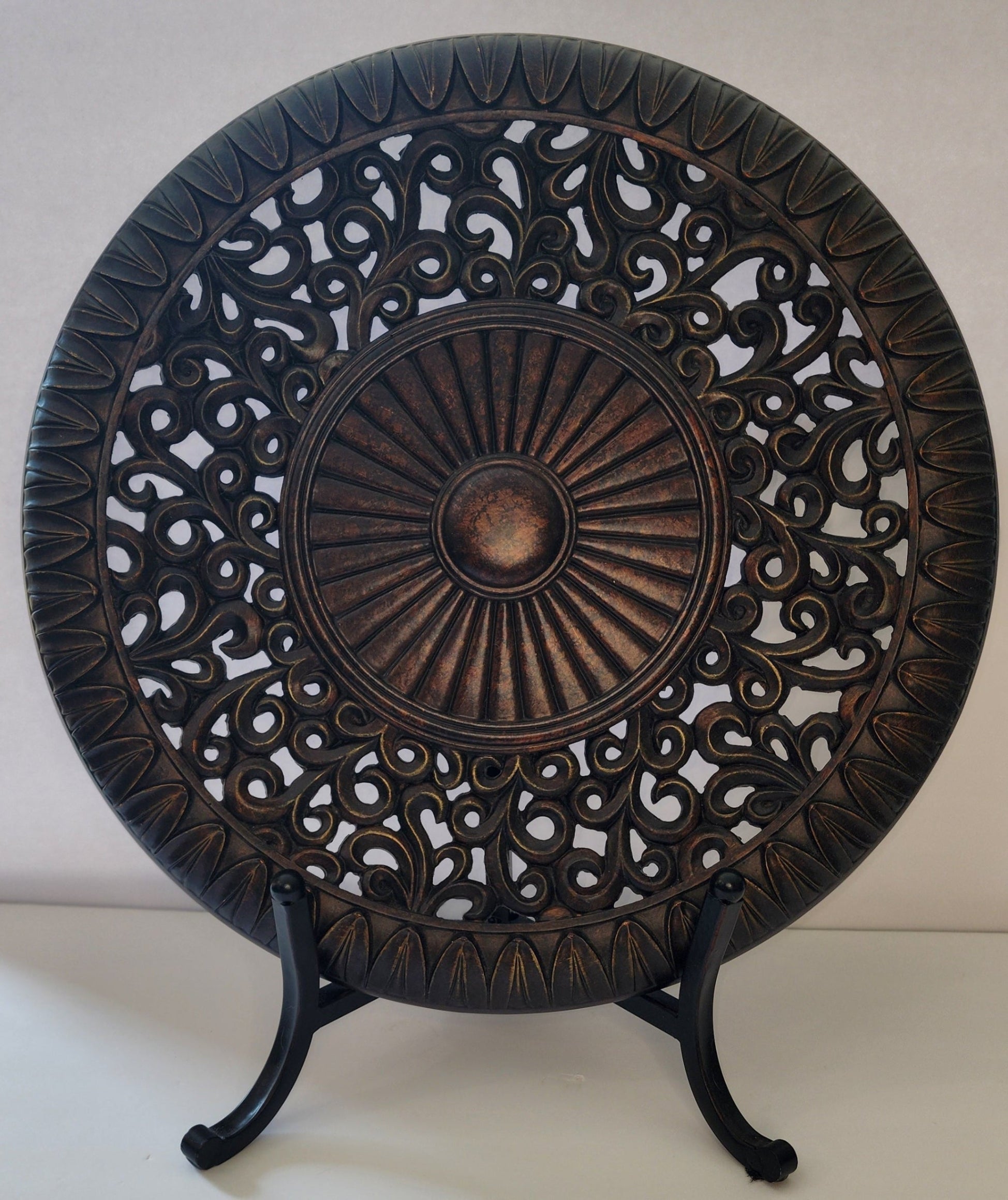 Vintage Inspired Display Plate with Stand